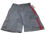 Unionbay Boy's Size 16 Pewter/Red Shorts w/ Pockets New with Tags