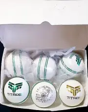 6 Titano Cricket Leather Hard Balls 5.5 oz T20 World Cup top quality White balls