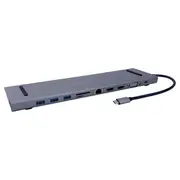 Cruxtec 11-In-1 USB-C Docking Station with 100W Power Delivery