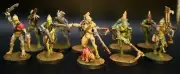 Painted Kroot Carnivores Hunting pack WH40K Collectible Figure for Wargames