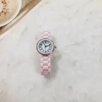 在飛比找蝦皮商城優惠-ORIENT東方錶 女 粉紅陶瓷時尚 石英腕錶 (HE7PC