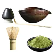 Matcha Tea Set with Whisk and Bowl,Beginners Japanese Matcha Making Kit - Portable Matcha Accessory, Traditional Matcha Set with Whisk, Bowl, Spoon for Home
