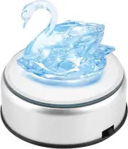 7 LED Light Stand Base, Colorful Light Rotating Crystal Display Base Stand Holde