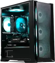 MXZ Gaming PC Computer R7 5700X3D, RTX 4060, 16G DDR4, NVME 1 T, B450,6RGB Fans,Windows 11 Pro Ready to use, Gamer Desktop Computer(R7 5700X3D| RTX4060)