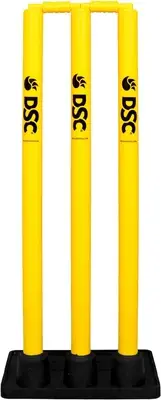 DSC Plastic Cricket Stumps Set with Rubber Base