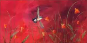 Hummingbird Tile Backsplash Libby Bird Art Ceramic Mural SLA005