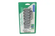 Gardener-Westcott Chrome Hex Intake Manifold Bolt Set Suit BB Chev With Bowtie Logo