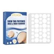 EELHOE 144Pcs Skin Tag Patches Mole Wart Remover Natural Ingredients Soften Keratin Painless Removal