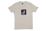 Goorin Bros The Animal Farm T Shirt Top Short Sleeve Wolf - Made in Portugal - Cream