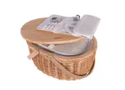 Avanti 2 Person Pinewood Top Insulated Picnic Basket