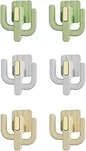 Wall Mounted Shoe Rack - Hanging Organizer with Hooks for Slippers, Hats, Towels and Keys, Space-Saving Adhesive Storage, 6Pcs