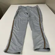Rawlings Mark of a Pro Semi-Relaxed Piped Baseball Pants Grey Size L