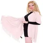 Baby Pink Solid Color Design Shawl Scarf Wrap Stole Pashmina CJ Apparel **NEW**