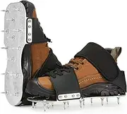 Leweio Epoxy Floor Spiked Shoes -Metal Plate Gunite Spiked Screeding Shoes with 3/4” Short Spikes Perfect For Epoxy Resin