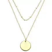 Initial Necklace Letter Necklace Disc Pendant Teens Women Birthday Gifts, t