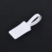 100pcs White Price Label Tags with Hanging String Jewelry Stationery Shoes xp