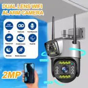 V380Pro Wifi Security Camera Dual Lens Outdoor PTZ IP Night Vision Motion IR Cam