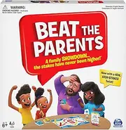 Spin Master Games Beat The Parents Classic Family Trivia Game, Kids vs Parents for Ages 6 and up, 6061048