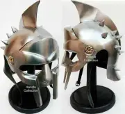 Gladiator Movie Helmet Roman Arena Knight Maximus Armour Helmet with Stand