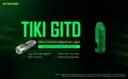 NITECORE TIKI GITD 300lumens (GLOW IN THE DARK) Version Keychain Flashlight
