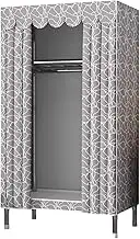 Polyester Portable Closets with Curtain Stable Wardrobe Closet Space Saving Wardrobe Closet Organizer Modern Wardrobe