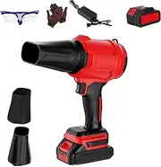 Bullseye Blower, Bullseye Air Blower, Turbo-Charged Motor, with 3-Piece Interchangeable Nozzle Kit, Easily Deal with Leaves, Snow (1Battery)