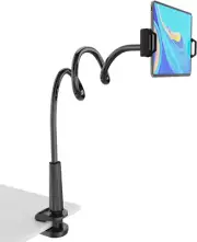Tablet Stand Mount Holder Clip Grip Flexible Long Arm Gooseneck Compatible