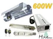 Hydroponic 6" Seahawk Cool Tube 600W Digital Ballast HPS & MH Grow Lamp