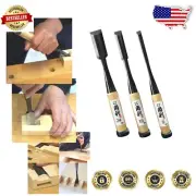 Japanese Wood Chisel Set (3-Piece) - High Carbon Steel & White Oak Excellence
