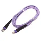 For Galaxy A23/A24/A25 Type-C to USB-C Purple 10ft PD Cable Fast Charger Cord