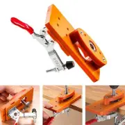 Door Hinge Jig Hole Drill Guide with Fixing Clip 7x15cm Hole Opener Template