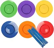 Yunhgft 6pcs JUGMOGING Set JUGMOGING PROPSTIVE Outdoor Game Performance Juggling Plate Turnable Family Adults Friends