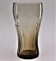 Coca Cola Coke Cobalt Brown 6" Glass 16 oz. Tumbler Libbey Vintage
