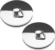 EMSea 2PCS 45mm 1-3/4 Inch Basin Sink Plug Chrome-Plated Brass Bath Drain Stopper Cover for Kitchen Sink Bathroom Bathtub Handbasin