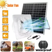 Solar Panel Powered Fan Ventilator Kit 12V for Dog/Chicken House-Greenhouse RV