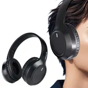 Bluetooth 5.3 Wireless Headphones Rechargeable Earphones Headset with Mic-Black