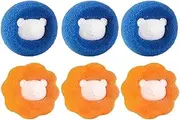 Washing Machine Filter Reusable Balls Wool Sticker Cat Hair Removal Device Pet Fur Hair Grabber Personal Care Front Page Laundry 12pcs/24pcs(24pcs Mix)