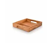 Acacia Wood Serving Tray with Handles,Wooden Serving Tray