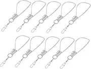 MUELODSIC Versatile Fishing Lock Parts 10pcs Stainless Steel Snap Locks Enhance Your Catch Rate Water