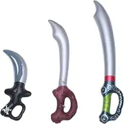 INOOMP 6 Pcs Inflatable Pirate Knife Swords Pirate Inflatable Sword PVC