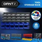 Giantz Storage Bin Rack Wall Mounted Tools Shelving Workshop Garage Storage Part
