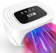iKeener Rechargeable Nail Fungus Cleaning Laser Device with Time Display, Anti Fungal Nail Treatment Device with Blue Light and Red Light, Treat Whole Feet/Hands Together