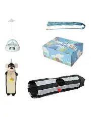 [PaWz] Interactive Tunnel Scratching Board Pet Toy Set in Multi