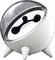 Magnetic Fluid Speaker, Dancing Ferrofluid Speaker, Funny Desk Magnetic Fluid Speaker, Speaker Music Companion with Music Rhythm, Desktop Decorations, Teenager Gifts White