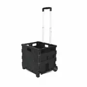 Grocery Cart Trolley Foldable Shopping Basket Portable Folding with Wheels