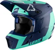 Leatt GPX 3.5 V20.1 Aqua Motocross Helmet, turquoise, Size XL for Men