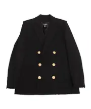 Balmain Kids Double-Breasted Long-Sleeved Blazer 13Y black