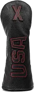 Golf Club Head Covers,USA Golf Driver Headcover Fariway Wood Covers Hybrid Head Covers 3 Wood Headcover Leather Golf Headcover with Number Tag for Scotty Cameron Odyssey Taylormade Spider All Brand