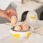 Plastic Microwave Egg Steamer Four Grid Steamer Box Microwave