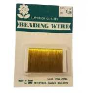 288 yards 34 Gauge Gold Beading Wire for Beads, Jewelry Making, Crafts 34 ga
